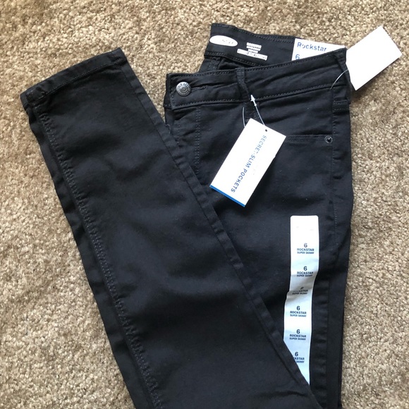 Old Navy Denim - Women’s OLD NAVY Black JEANS Rockstar Stretchy